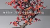 如果你在江阴买了一个盆景会花多少钱？
