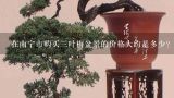 在南宁市购买三叶梅盆景的价格大约是多少？