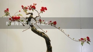 绚丽海棠盆栽怎样造型？